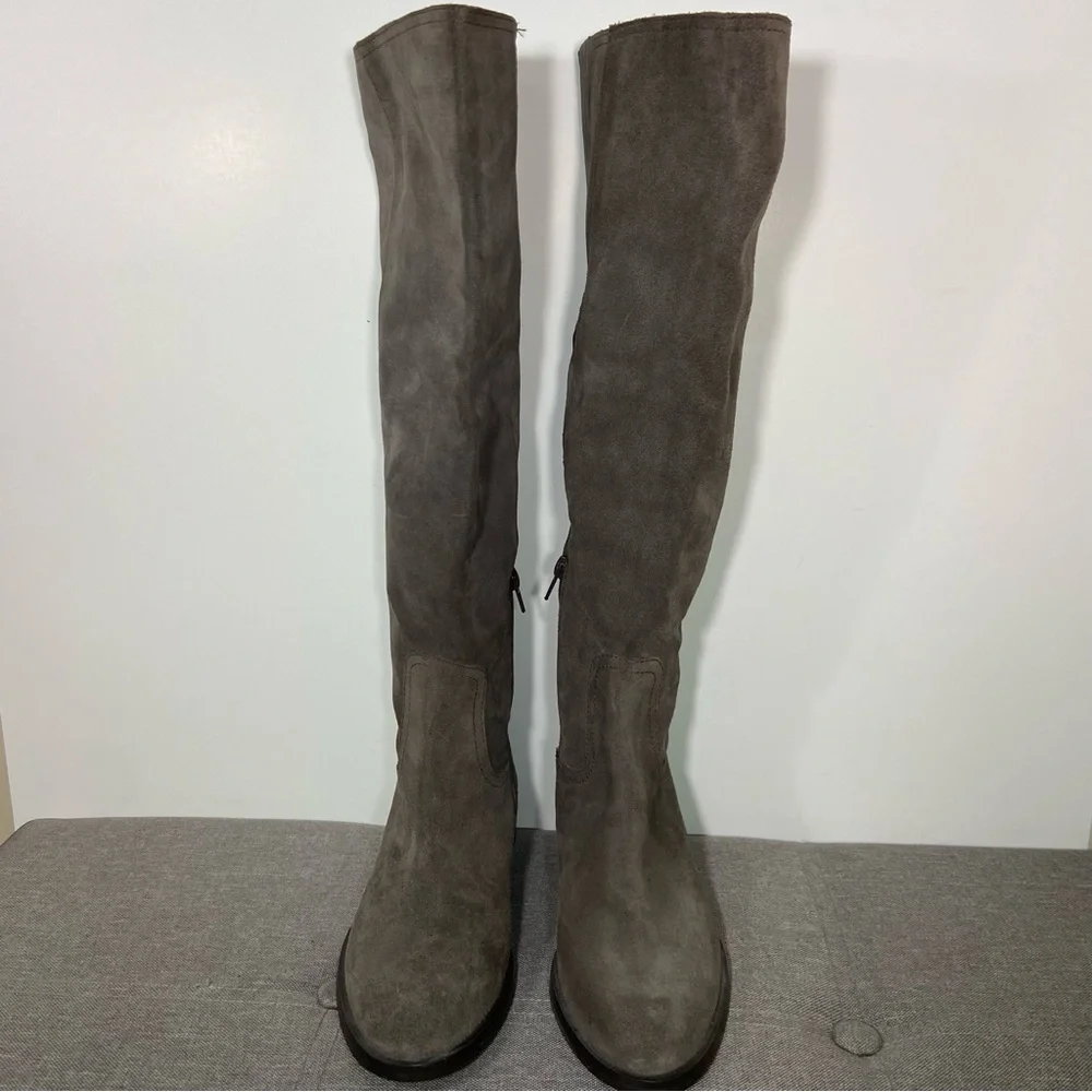 Garnet Hill Tall Italian Suede Riding Boots- woman’s size 6